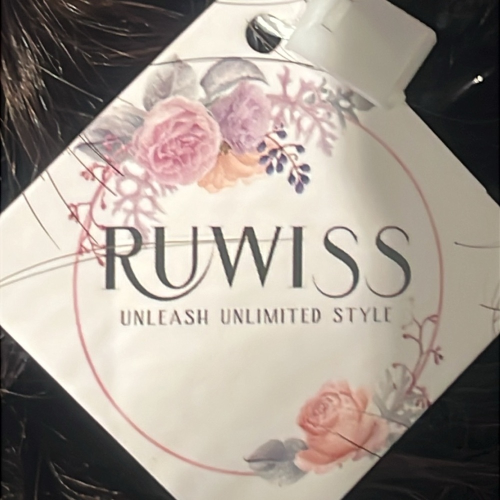 NWT Ruwiss Elegant 100% Human Hair Extension Clip on color 1B-2 - Picture 4 of 6